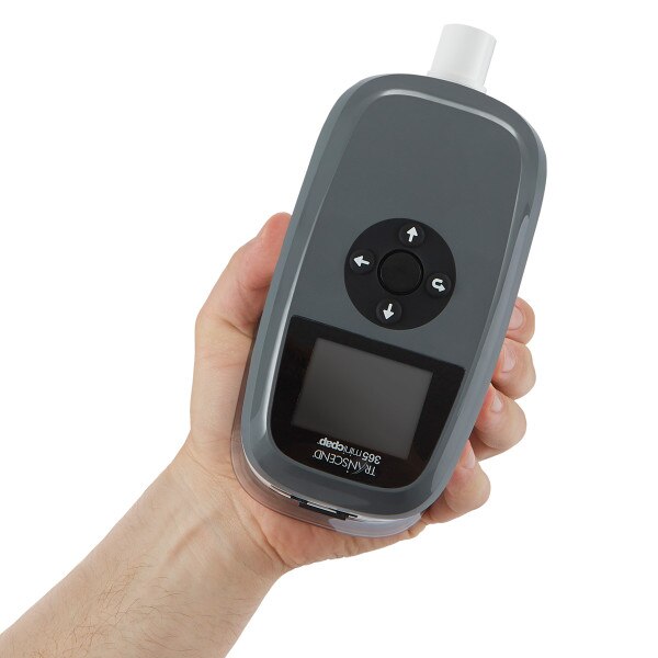 Man Holding Transcend 365 Machine